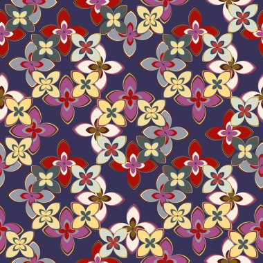  soyut çiçek geometrik Dikişsiz desen arka planı için