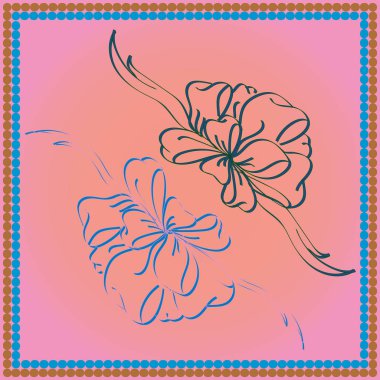 Yay ve şerit vektör karikatür çizimi