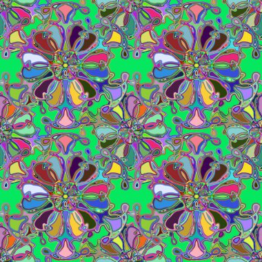 Soyut kaleydoskop renkli Dikişsiz desen arka planı için. 