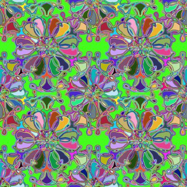 Soyut kaleydoskop renkli Dikişsiz desen arka planı için. 