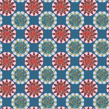  soyut çiçek geometrik Dikişsiz desen arka planı için