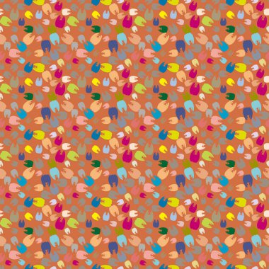 Çok renkli diş parlak Dikişsiz desen arka planı için.