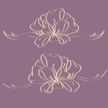 Yay ve şerit vektör karikatür çizimi