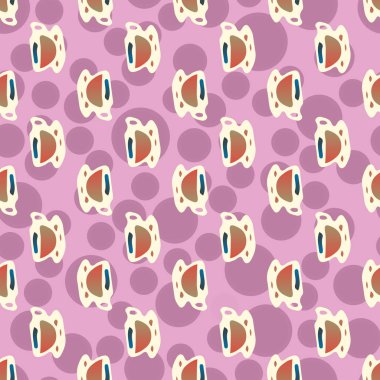 Bardak kahve veya çay arka plan seamless modeli üzerinde noktalı.