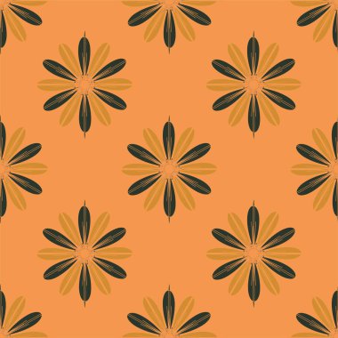  arka plan için çiçekli soyut geometrik seamless modeli