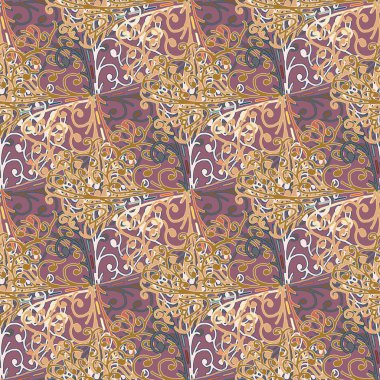 Soyut Dikişsiz renkli desen, vektör çizim