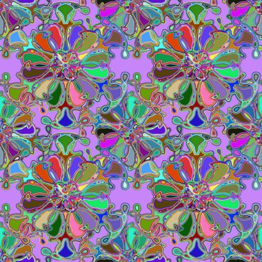 Soyut kaleydoskop renkli Dikişsiz desen arka planı için. 