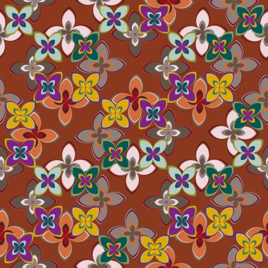  soyut çiçek geometrik Dikişsiz desen arka planı için