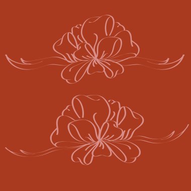 Yay ve şerit vektör karikatür çizimi