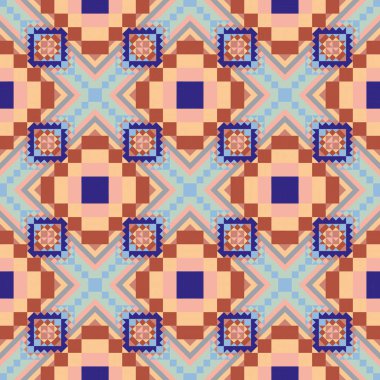 Geometrik etnik desen sorunsuz tasarım arka plan veya duvar kağıdı için