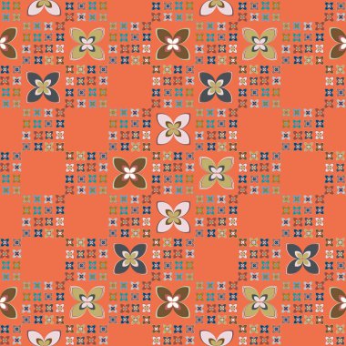  soyut çiçek geometrik Dikişsiz desen arka planı için