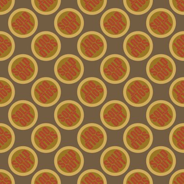 Dikişsiz desen, vektör çizim sattı