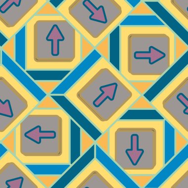 Kot düğmeleri Dikişsiz desen vektör çizim ile 