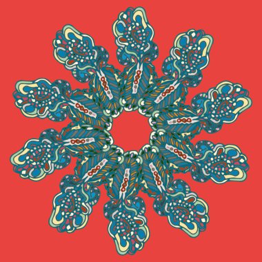 Stil zentangle yeni simetrik mandala doodle ile sanat esin kaynağı oldu. Duvar kağıdı, desen dolgularını, web sayfaları, yüzey dokuları için dekoratif nesne-ebilmek var olmak kullanılmış.