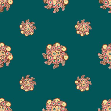 soyut geometrik renkli Dikişsiz desen arka plan için vektör çizim