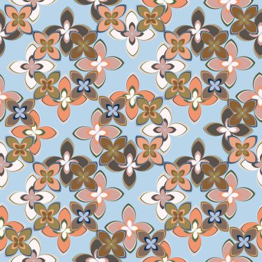  soyut çiçek geometrik Dikişsiz desen arka planı için