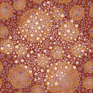 soyut geometrik renkli seamless modeli yıldız ile. Vektör çizim 