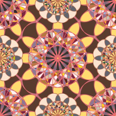  soyut çiçek geometrik Dikişsiz desen arka planı için