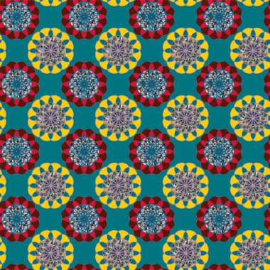  soyut çiçek geometrik Dikişsiz desen arka planı için