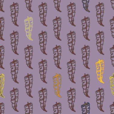 Memphis tarzı zemin ağaç yaprakları 