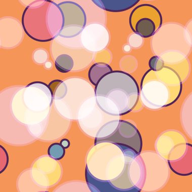 Soyut geometrik renkli seamless modeli daireler ile vektör çizim arka planı için. 