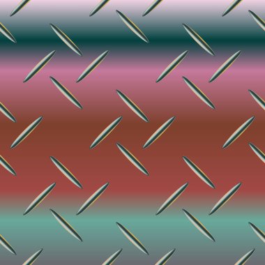 Oluklu demir, paslanmaz çelik arka plan parlayan sorunsuz vektör çizim