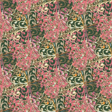 Soyut Dikişsiz renkli desen, vektör çizim