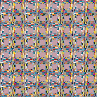 Soyut kaleydoskop desen renkli mozaik küre ile