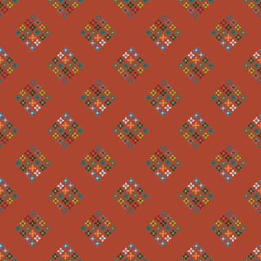  soyut çiçek geometrik Dikişsiz desen arka planı için