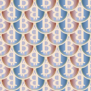 bitcoins parlak parlak pahalı sikkeleri ile Seamless modeli 