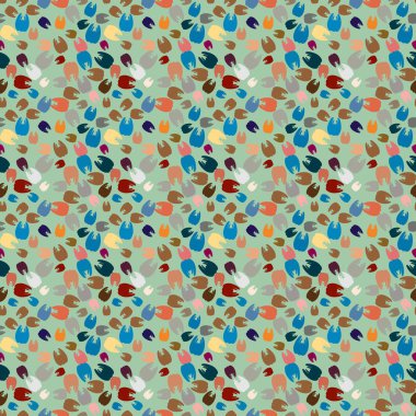 Çok renkli diş parlak Dikişsiz desen arka planı için.