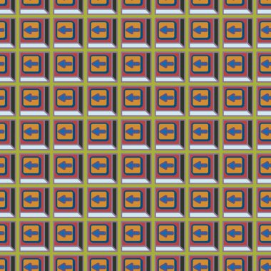 Kot düğmeleri Dikişsiz desen vektör çizim ile 