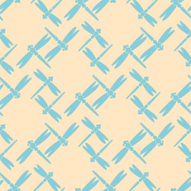 Dekoratif renkli seamless modeli ile şirin yusufçuk