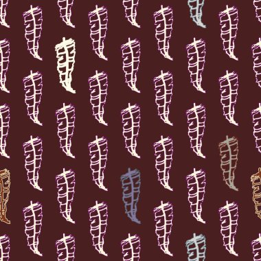 Memphis tarzı zemin ağaç yaprakları 