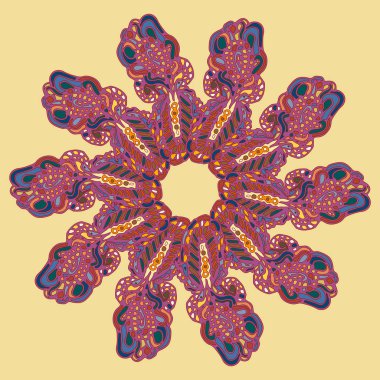 Stil zentangle yeni simetrik mandala doodle ile sanat esin kaynağı oldu. Duvar kağıdı, desen dolgularını, web sayfaları, yüzey dokuları için dekoratif nesne-ebilmek var olmak kullanılmış.