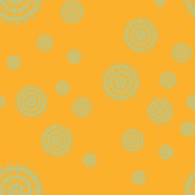 Basit renkli soyut mandala. Basit şekiller oluşan parlak dairesel süsleme. 