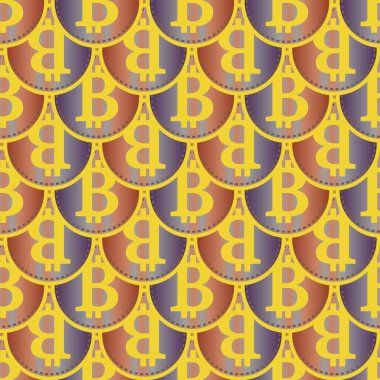 bitcoins parlak parlak pahalı sikkeleri ile Seamless modeli 