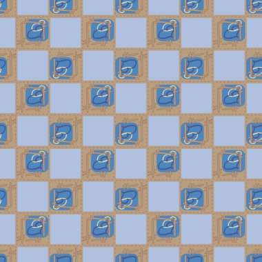 Soyut kalpleri arka plan için seamless modeli doodle