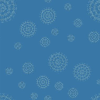 Basit renkli soyut mandala. Basit şekiller oluşan parlak dairesel süsleme. 