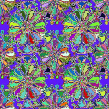 Soyut kaleydoskop renkli Dikişsiz desen arka planı için. 