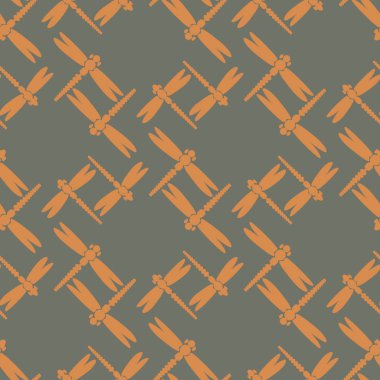 Dekoratif renkli seamless modeli ile şirin yusufçuk