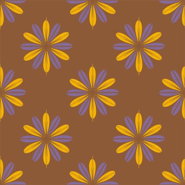  arka plan için çiçekli soyut geometrik seamless modeli