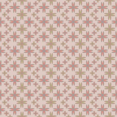 Çiçekler, vektör çizim ile çok renkli geometrik seamless modeli 