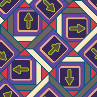 Kot düğmeleri Dikişsiz desen vektör çizim ile 