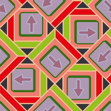 Kot düğmeleri Dikişsiz desen vektör çizim ile 