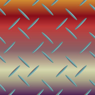 Oluklu demir, paslanmaz çelik arka plan parlayan sorunsuz vektör çizim