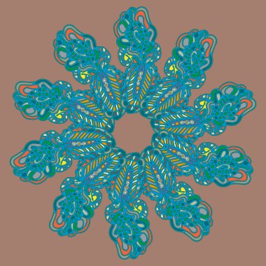 Stil zentangle yeni simetrik mandala doodle ile sanat esin kaynağı oldu. Duvar kağıdı, desen dolgularını, web sayfaları, yüzey dokuları için dekoratif nesne-ebilmek var olmak kullanılmış.