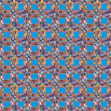 Soyut kaleydoskop desen renkli mozaik küre ile