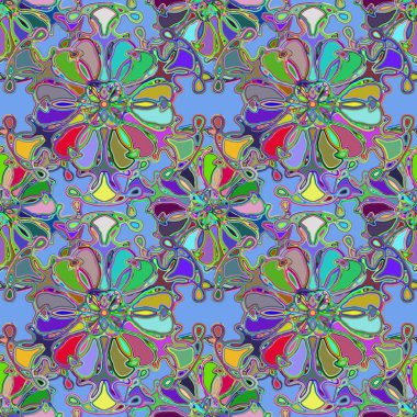 Soyut kaleydoskop renkli Dikişsiz desen arka planı için. 