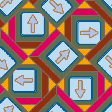 Kot düğmeleri Dikişsiz desen vektör çizim ile 